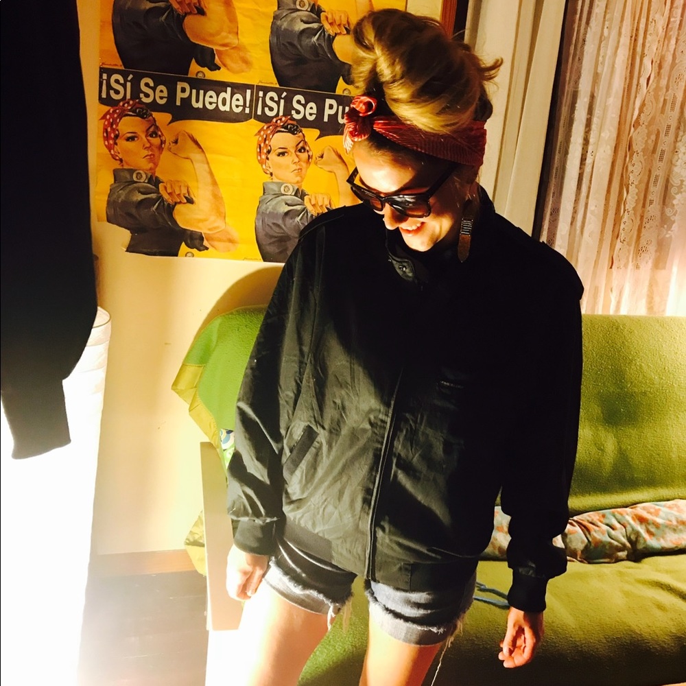Vintage 80s Members Only Cafe Racer Bomber Jacket